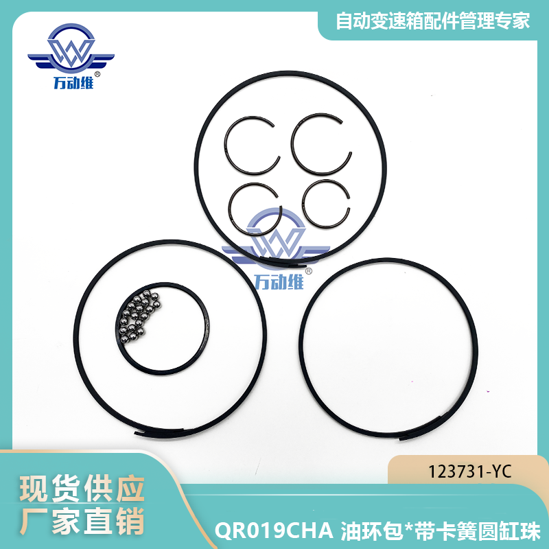 QR019CHA 油环包带卡簧圆缸珠